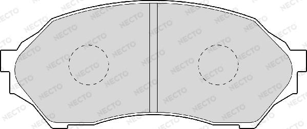 Necto FD6938A - Kit de plaquettes de frein, frein à disque cwaw.fr