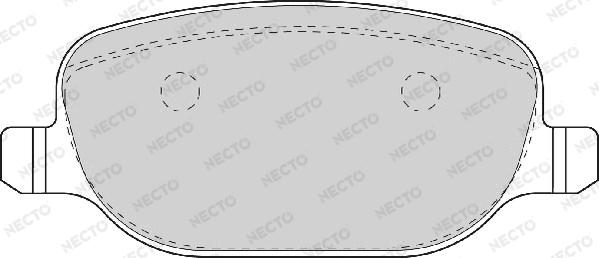 Necto FD6933A - Kit de plaquettes de frein, frein à disque cwaw.fr