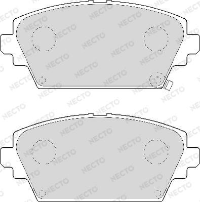 Necto FD6937A - Kit de plaquettes de frein, frein à disque cwaw.fr