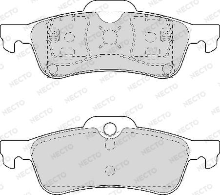 Necto FD6924A - Kit de plaquettes de frein, frein à disque cwaw.fr