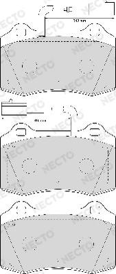 Necto FD6926A - Kit de plaquettes de frein, frein à disque cwaw.fr