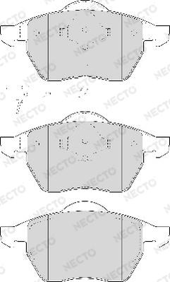 Necto FD6920A - Kit de plaquettes de frein, frein à disque cwaw.fr