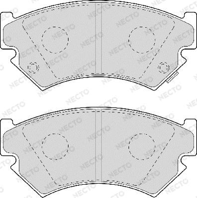 Necto FD6928A - Kit de plaquettes de frein, frein à disque cwaw.fr