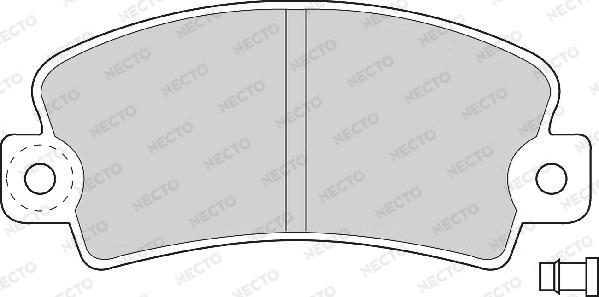 Necto FD692A - Kit de plaquettes de frein, frein à disque cwaw.fr