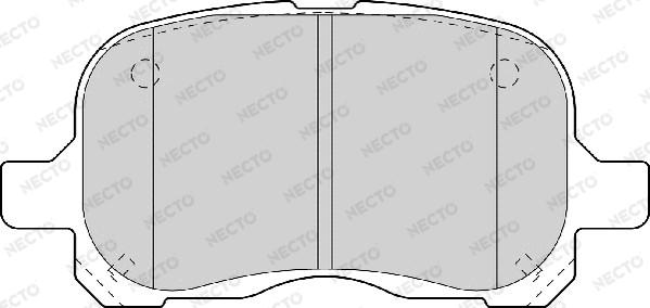 Necto FD6979A - Kit de plaquettes de frein, frein à disque cwaw.fr