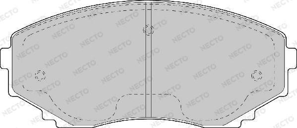 Necto FD6974A - Kit de plaquettes de frein, frein à disque cwaw.fr