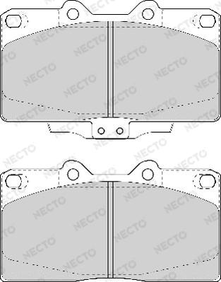 Necto FD6976A - Kit de plaquettes de frein, frein à disque cwaw.fr