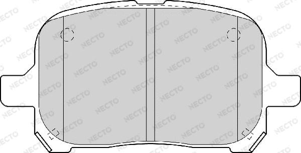 Necto FD6973A - Kit de plaquettes de frein, frein à disque cwaw.fr