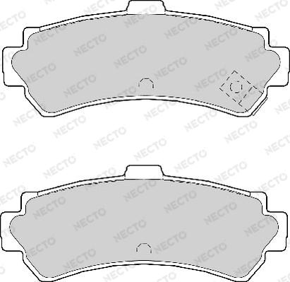 Necto FD6977A - Kit de plaquettes de frein, frein à disque cwaw.fr