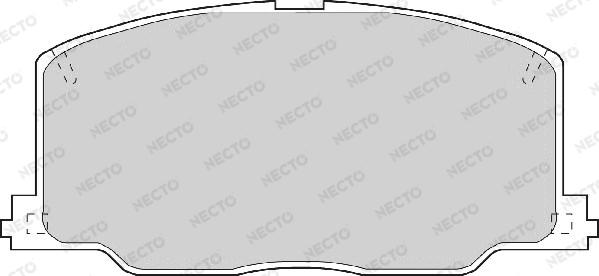 Necto FD6459A - Kit de plaquettes de frein, frein à disque cwaw.fr