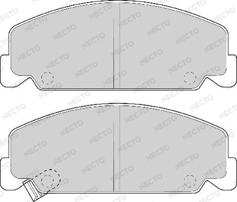 Necto FD6454A - Kit de plaquettes de frein, frein à disque cwaw.fr