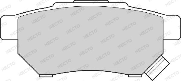 Necto FD6458A - Kit de plaquettes de frein, frein à disque cwaw.fr