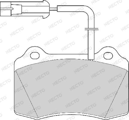 Necto FD6469A - Kit de plaquettes de frein, frein à disque cwaw.fr