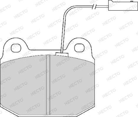 Necto FD6468A - Kit de plaquettes de frein, frein à disque cwaw.fr