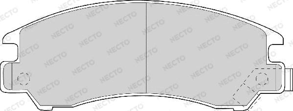 Necto FD6463A - Kit de plaquettes de frein, frein à disque cwaw.fr