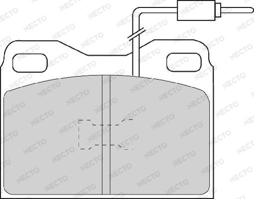 Necto FD6409A - Kit de plaquettes de frein, frein à disque cwaw.fr