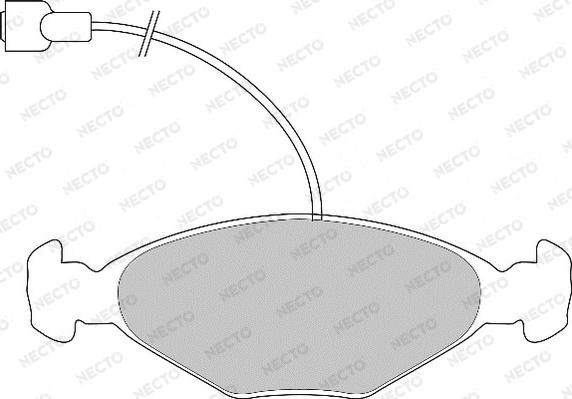 Necto FD6419A - Kit de plaquettes de frein, frein à disque cwaw.fr