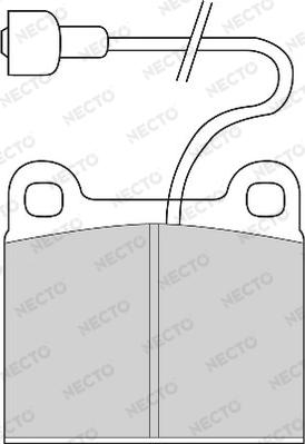 Necto FD6417A - Kit de plaquettes de frein, frein à disque cwaw.fr