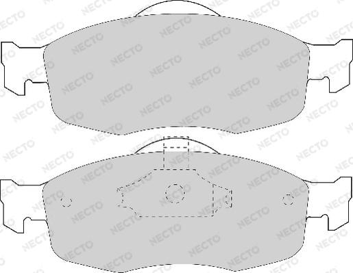 Necto FD6486A - Kit de plaquettes de frein, frein à disque cwaw.fr