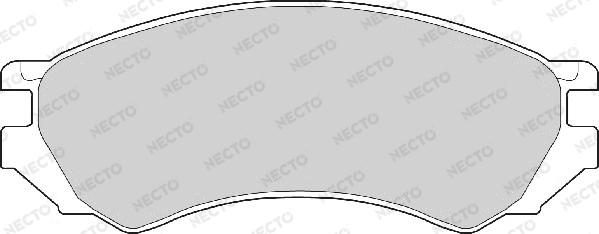 Necto FD6480A - Kit de plaquettes de frein, frein à disque cwaw.fr