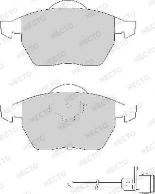 Necto FD6481A - Kit de plaquettes de frein, frein à disque cwaw.fr