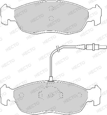 Necto FD6482A - Kit de plaquettes de frein, frein à disque cwaw.fr