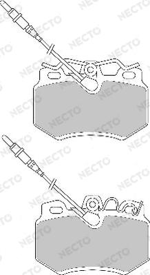 Necto FD6438A - Kit de plaquettes de frein, frein à disque cwaw.fr