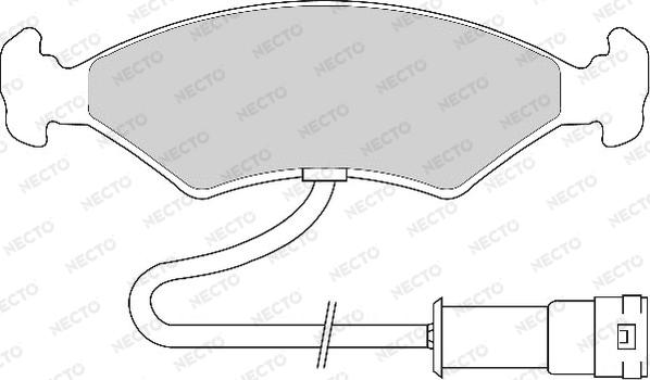 Necto FD6428A - Kit de plaquettes de frein, frein à disque cwaw.fr