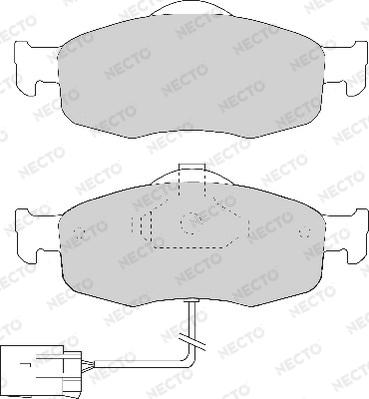 Necto FD6475A - Kit de plaquettes de frein, frein à disque cwaw.fr