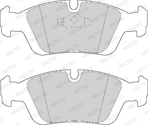 Necto FD6476A - Kit de plaquettes de frein, frein à disque cwaw.fr