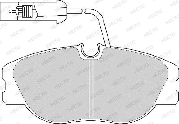 Necto FD6470A - Kit de plaquettes de frein, frein à disque cwaw.fr