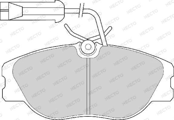 Necto FD6471A - Kit de plaquettes de frein, frein à disque cwaw.fr