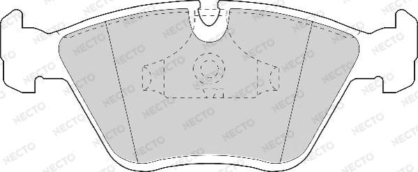 Necto FD6472A - Kit de plaquettes de frein, frein à disque cwaw.fr