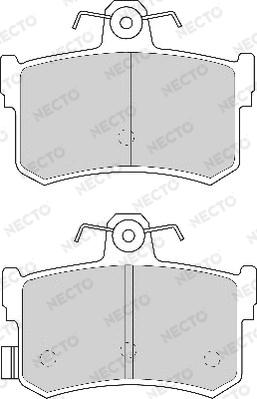 Necto FD6594A - Kit de plaquettes de frein, frein à disque cwaw.fr