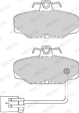 Necto FD6593A - Kit de plaquettes de frein, frein à disque cwaw.fr