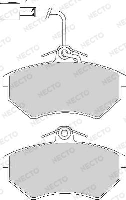 Necto FD6592A - Kit de plaquettes de frein, frein à disque cwaw.fr