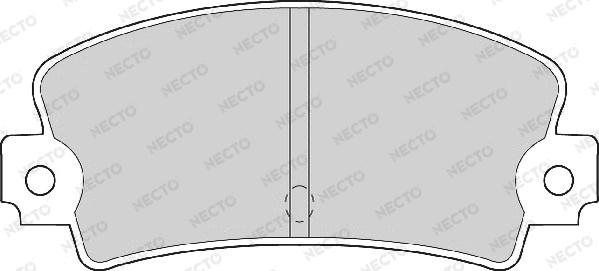 Necto FD659A - Kit de plaquettes de frein, frein à disque cwaw.fr