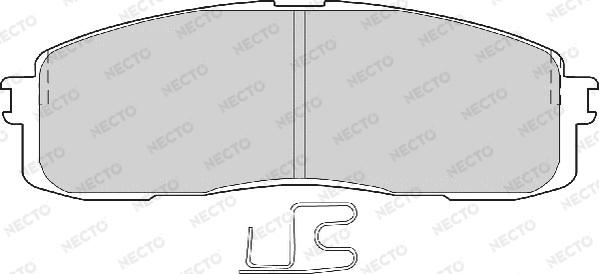 Necto FD6559A - Kit de plaquettes de frein, frein à disque cwaw.fr