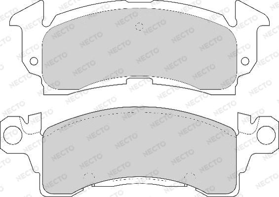 Necto FD6551A - Kit de plaquettes de frein, frein à disque cwaw.fr