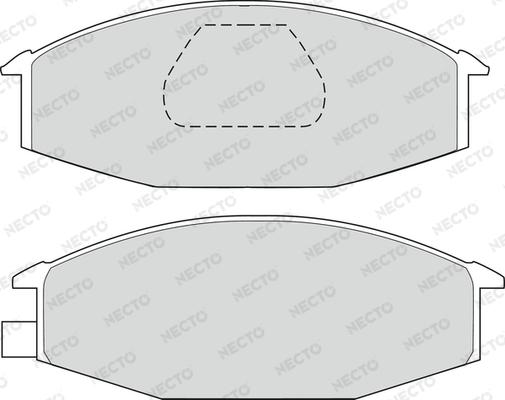 Necto FD6552A - Kit de plaquettes de frein, frein à disque cwaw.fr