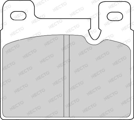 Necto FD6557A - Kit de plaquettes de frein, frein à disque cwaw.fr