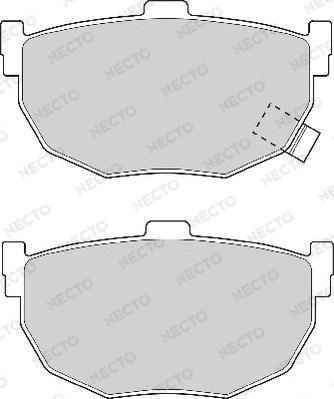 Necto FD6564A - Kit de plaquettes de frein, frein à disque cwaw.fr