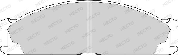 Necto FD6566A - Kit de plaquettes de frein, frein à disque cwaw.fr