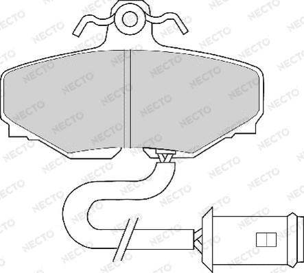 Necto FD6562A - Kit de plaquettes de frein, frein à disque cwaw.fr