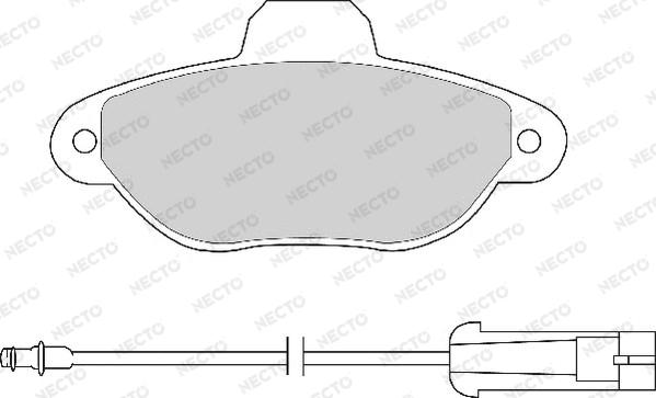 Necto FD6504A - Kit de plaquettes de frein, frein à disque cwaw.fr