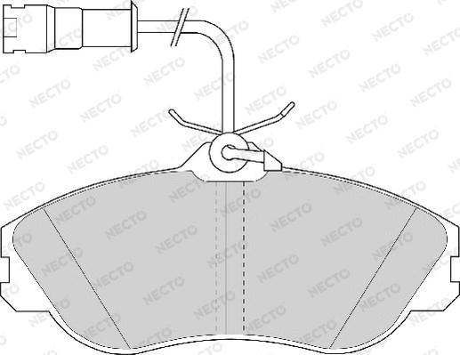 Necto FD6510A - Kit de plaquettes de frein, frein à disque cwaw.fr