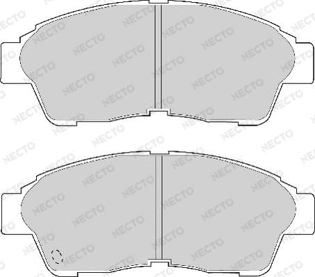 Necto FD6584A - Kit de plaquettes de frein, frein à disque cwaw.fr