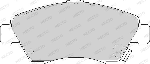 Necto FD6580A - Kit de plaquettes de frein, frein à disque cwaw.fr