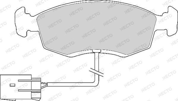 Necto FD6581A - Kit de plaquettes de frein, frein à disque cwaw.fr