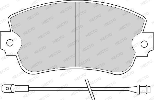 Necto FD658A - Kit de plaquettes de frein, frein à disque cwaw.fr